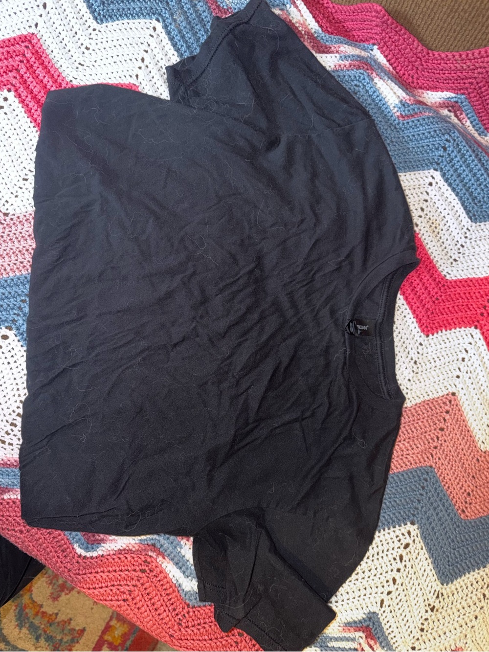 Blank black Gildan tee